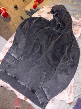 Neighborhood Washed Black Hoodie with Subtle Fading